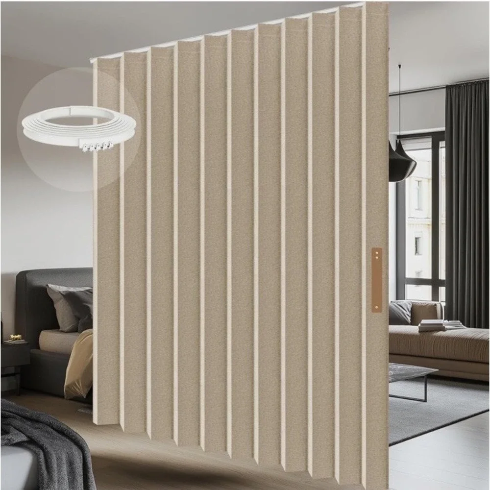 AJAZZ 100% Blackout Curtians For Sliding Glass Door Extra Wide Curtains For Pati